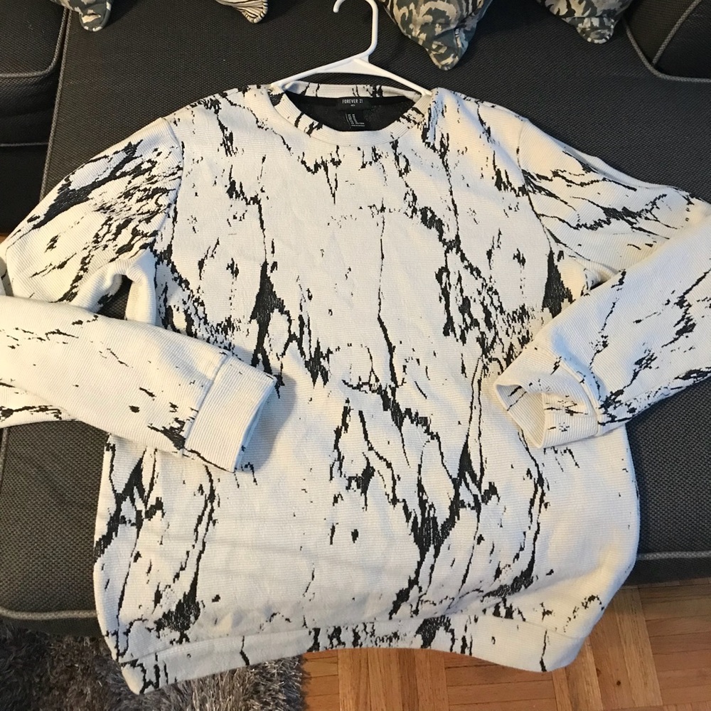 Marble sweat shirt from Forever 21